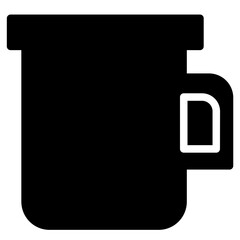 Camping Cup Drink Glyph Icon