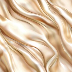 Lustrous Elegance: High-Quality Realistic Luxury Silk Texture on White Background, seamless