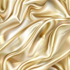 Fototapeta premium Elegant Silk Elegance: Realistic Smooth Luxury Texture on White Background