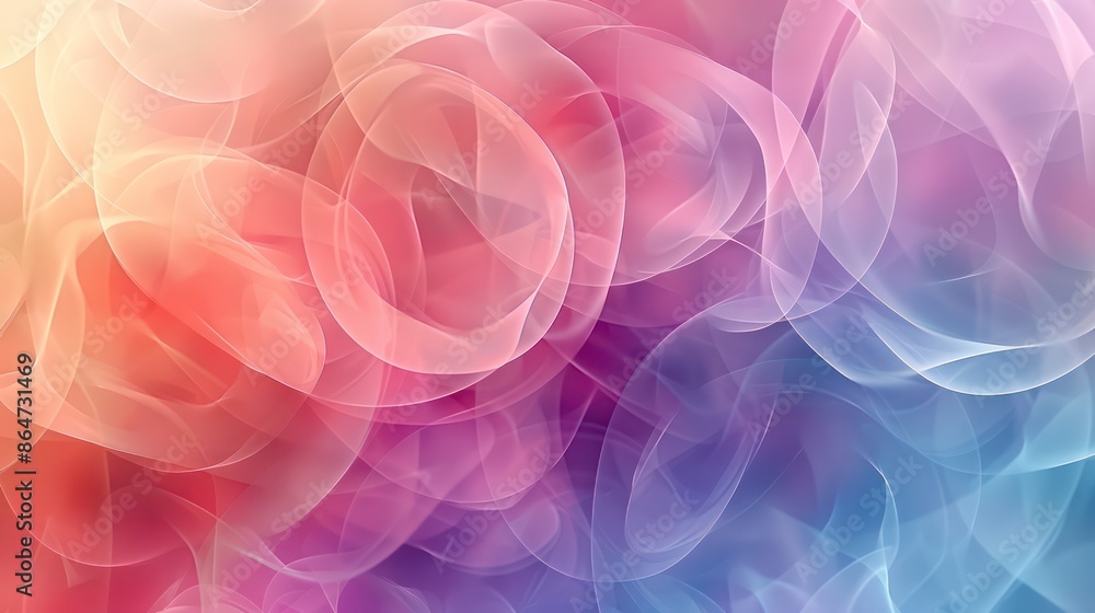 Poster a colorful background with a lot of circles