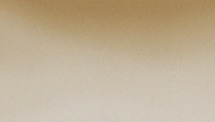 Grainy ivory brown beige gradient background with blazing light and noise texture effect banner in the background