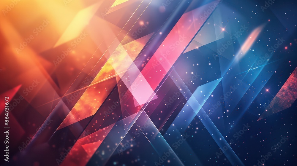 Aufkleber a colorful abstract background with a lot of different shapes and colors
