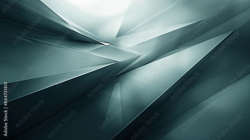 Aufkleber a blue and white abstract image with a lot of triangles