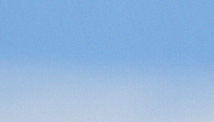 Grainy white sky blue gradient background with blazing sky blue light and noise texture effect banner in the background