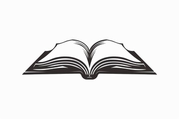 Shadowy silhouette of a book, symbolizing knowledge and enlightenment