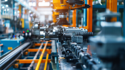 Diecasting machine Located in a high-tech factory.