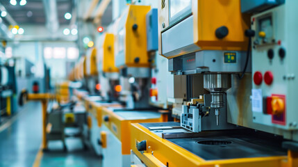 Machining center Located in a high-tech factory.
