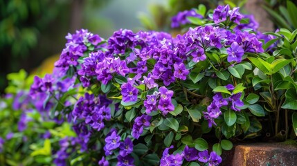 Obraz premium Stunning purple crown flower
