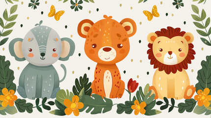 Obraz premium animals in the forest