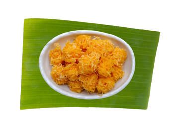 Thai crispy flossy sweet Eggs floss (Foi Thong Krob)