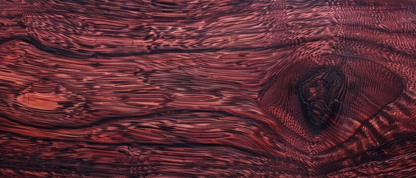 Panoramic close-up, high detail scan of rosewood material, Generative AI
