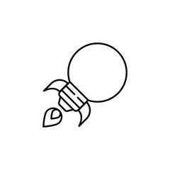 Rocket icon design with white background stock illustration