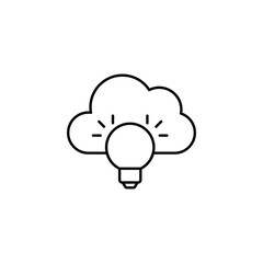 Cloud icon design with white background stock illustration