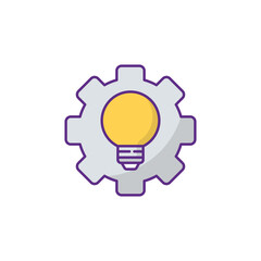 Innovation icon design with white background stock illustration