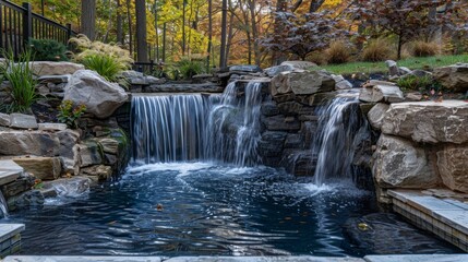 Waterfall with Natural Pool