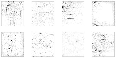 Collection of grunge texture image. Grunge backgrounds collection. Abstract grunge distressed wall texture overlay background set