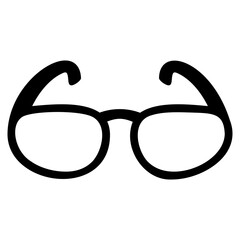 eyeglasses glyph icon