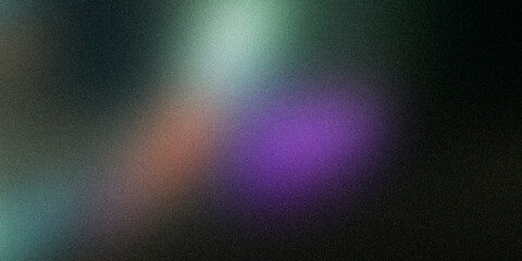 Matte green background with bokeh highlights, blurred abstract background with grainy noise, rough texture