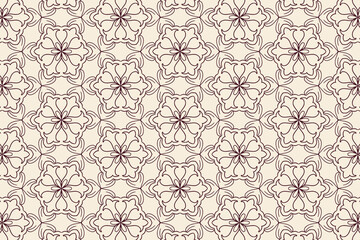 Vintage ornamental floral pattern background