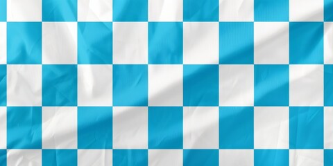 Fototapeta premium Blue and white diamond pattern texture, reminiscent of Bavarian flag, ideal for backgrounds and design elements