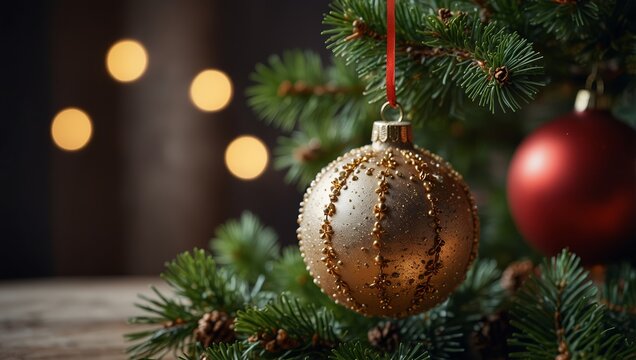 Christmas holiday concept with pinecorn decorations.