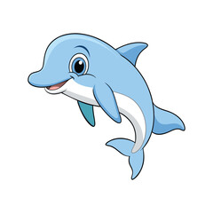dolphin isolated on white background