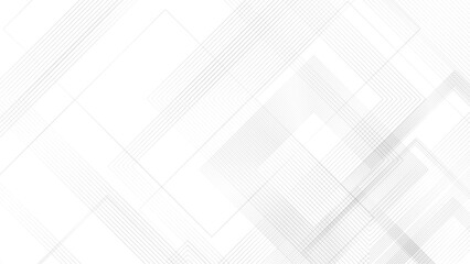 White geometric abstract background, modern minimalist presentation background, Random triangle blending line technology banner background.