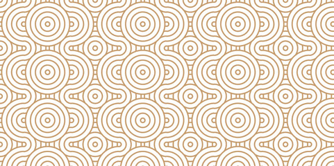Overlapping Pattern Minimal diamond geometric waves spiral and abstract circle wave line. brown seamless tile stripe geometric create retro square line backdrop white pattern background.