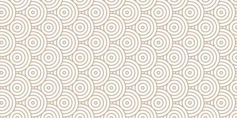 Overlapping Pattern Minimal diamond geometric waves spiral and abstract circle wave line. wood color seamless tile stripe geometric create retro square line backdrop white pattern background.