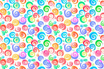 A seamless pattern with vibrant, dynamic paint splashes. The multicolored composition features bold and lively colors, creating an energetic and artistic visual.