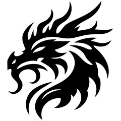 Dragon head silhouette