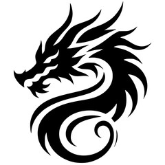 Dragon head silhouette