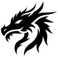 Dragon head silhouette