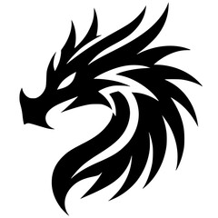 Dragon head silhouette