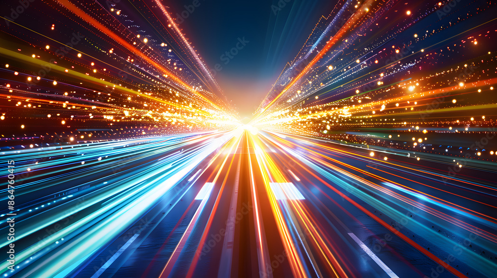 Poster abstract technology background of high speed global data transfer, ultra fast broadband and connecti