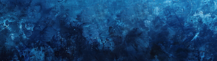Fototapeta premium Abstract Watercolor Paint Background, Dark Blue Color