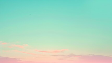 Obraz premium Gradient light pink to cyan abstract banner