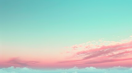 Gradient light pink to cyan abstract background
