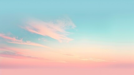 Obraz premium Gradient light azure to salmon abstract effect