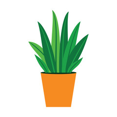 Home plant icon illustration
