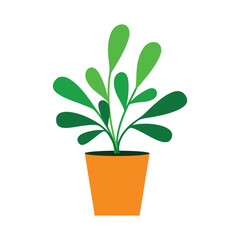 Home plant icon illustration