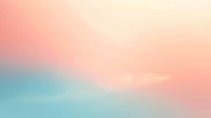 Obraz premium Gradient light peach to cobalt abstract banner