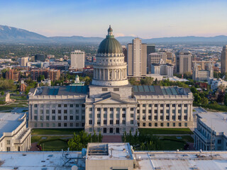 Obraz premium Utah State Capitol on Capitol Hill, Salt Lake City, Utah, United States of America.