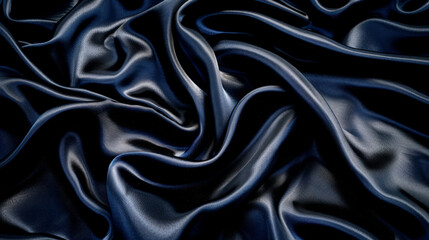 Obraz premium wave of black fabric