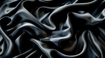 Obraz premium wave of black fabric