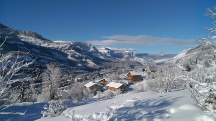 Mountain with Snow Peak