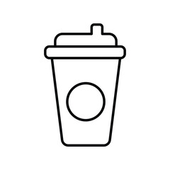 juice icon with white background vector stock illustration