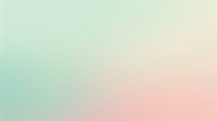 Obraz premium Gradient light mint cream to misty abstract banner