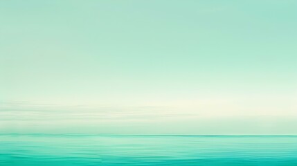Obraz premium Gradient light sea green to turquoise abstract banner