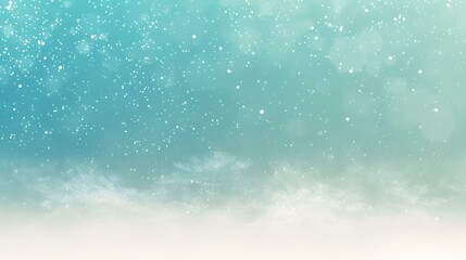 Obraz premium Gradient light snow to turquoise abstract banner